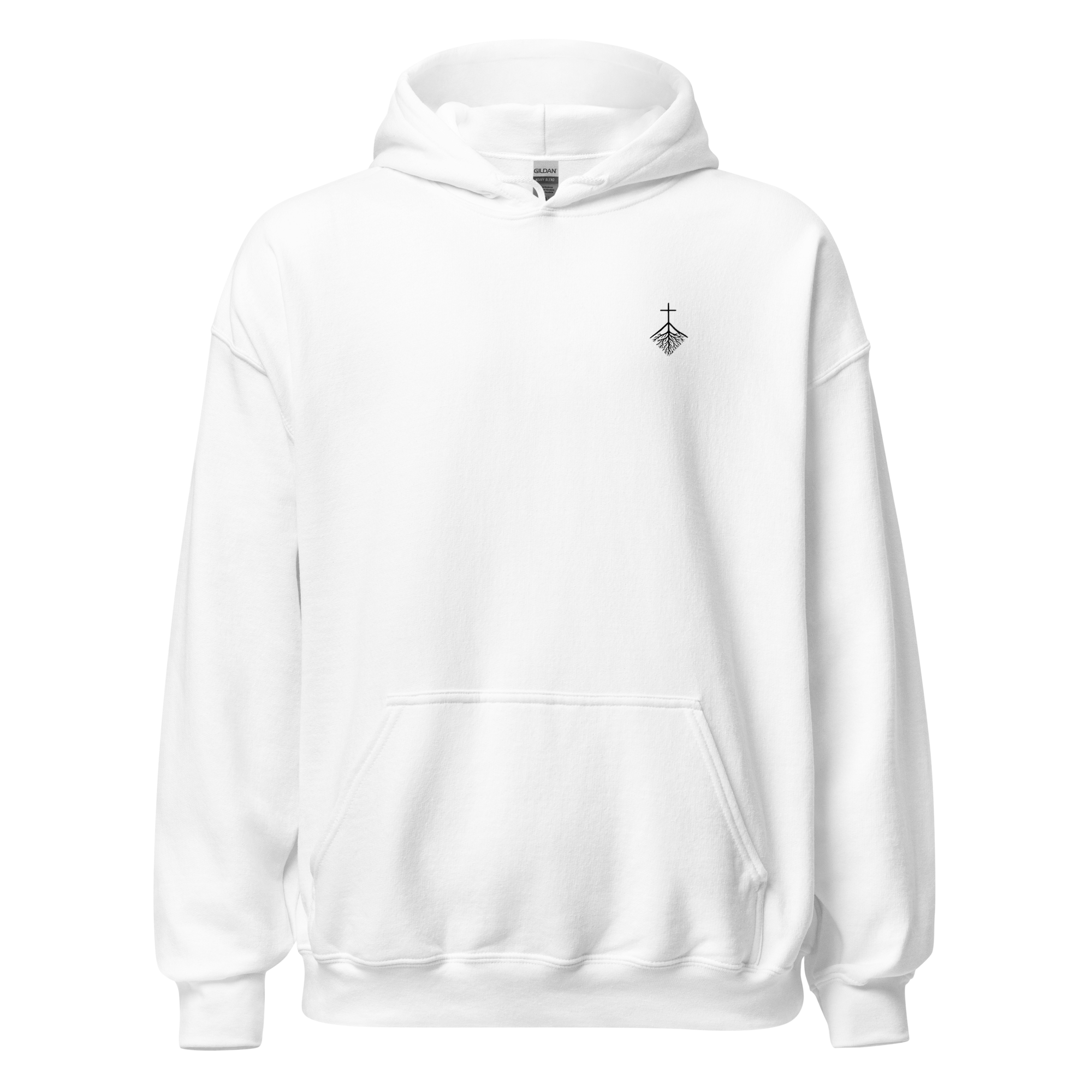 CLVRY Verse Hoodie — White (front)